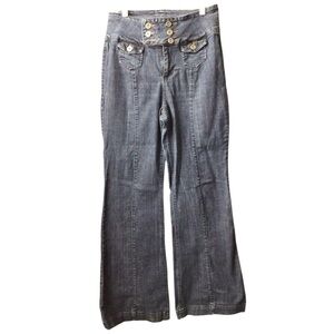 Vintage Chic Wide Leg Behold Women's Jeans* missing a button